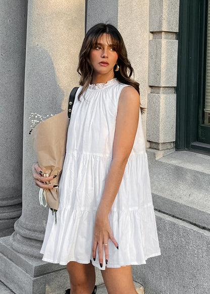 Camille - TieRed Sleeveless Mini Dress