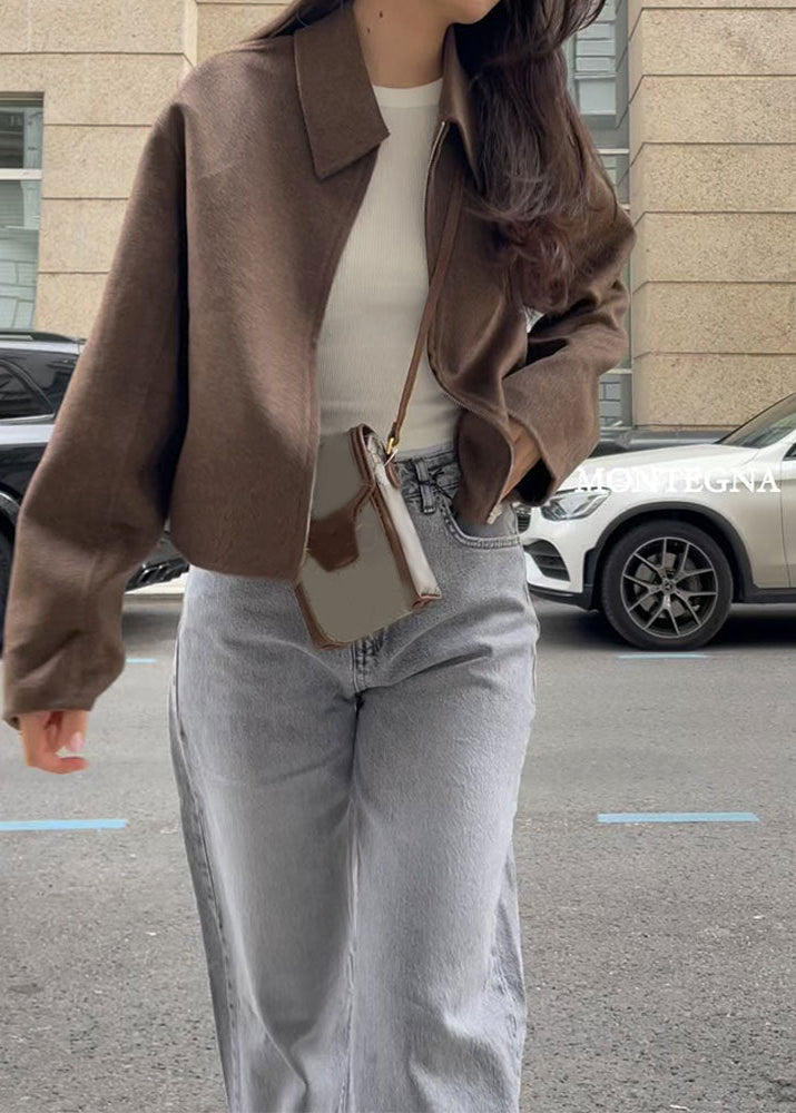 Noelle – Zip-Front Wool Jacket