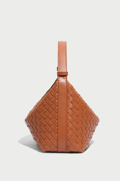 Weaved Leather Hobo Bag