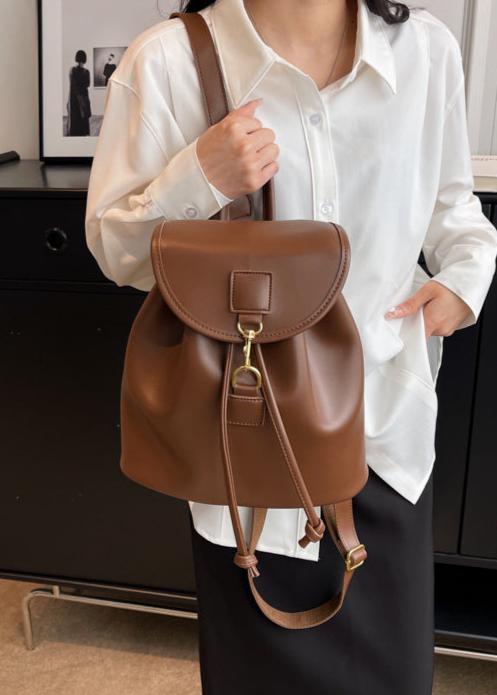 Chic PU Leather Backpack
