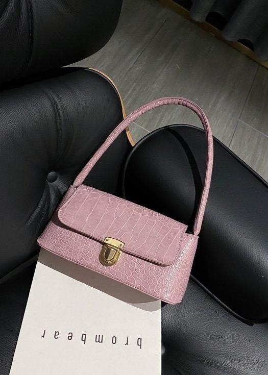 Croc-Embossed Mini Shoulder Bag