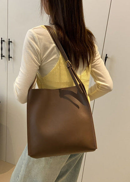 Carrera - Structured PU Leather Tote with Shoulder Strap