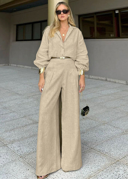 Mara - Linen Blend Two-Piece Set