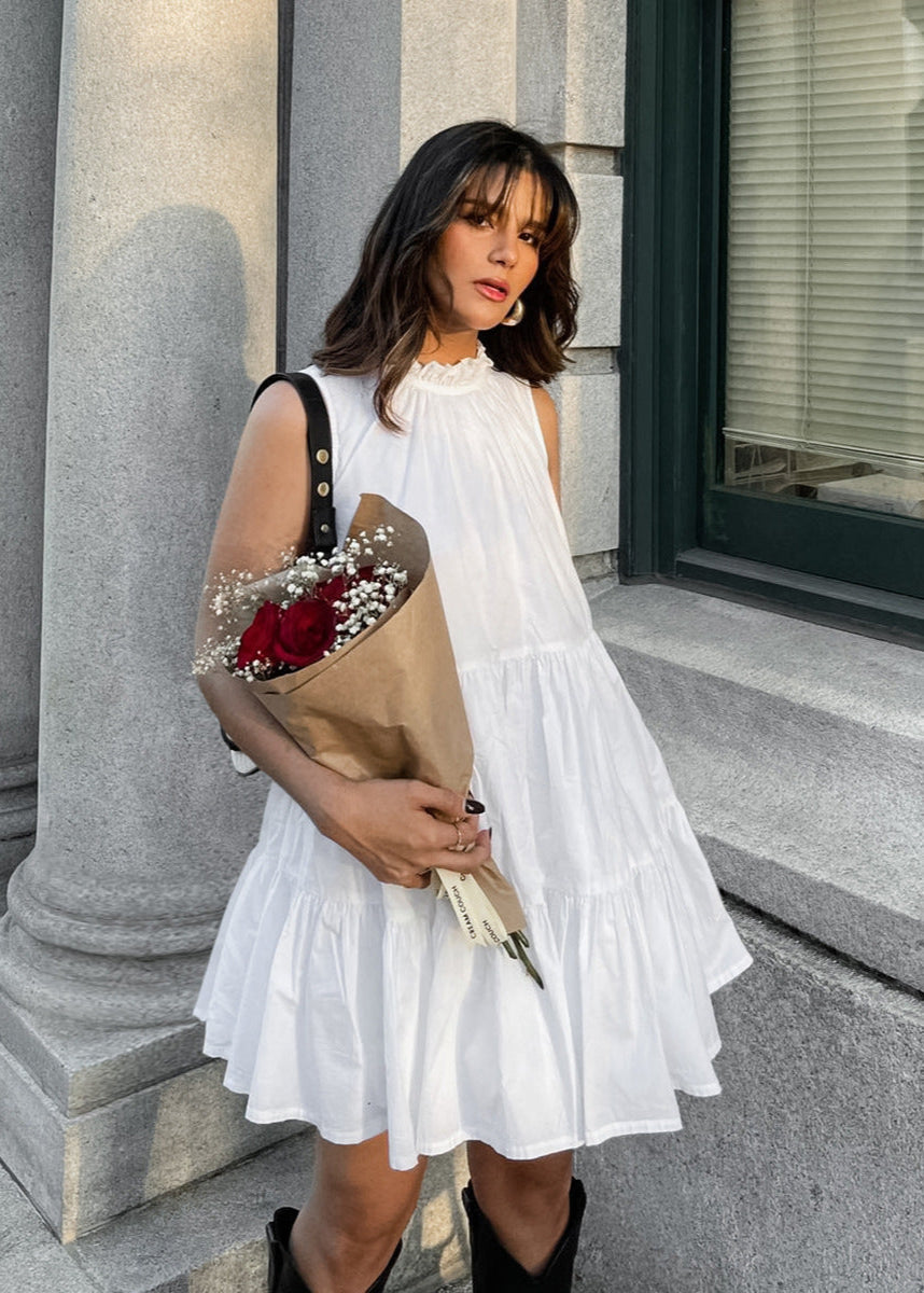 Camille - TieRed Sleeveless Mini Dress