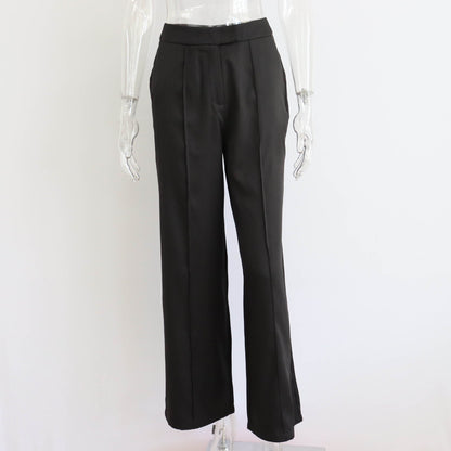 Conjunto de traje blazer, chaleco, pantalones rectos, conjunto de tres piezas, otoño invierno, conjunto de oficina para mujer