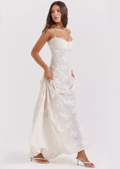 Celestine - Spaghetti Strap Floral Maxi Dress