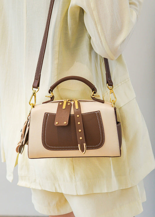 Maple Charm - Two-Tone Structured Mini Satchel