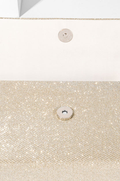 Metallic Shine Diamante Handle Bag