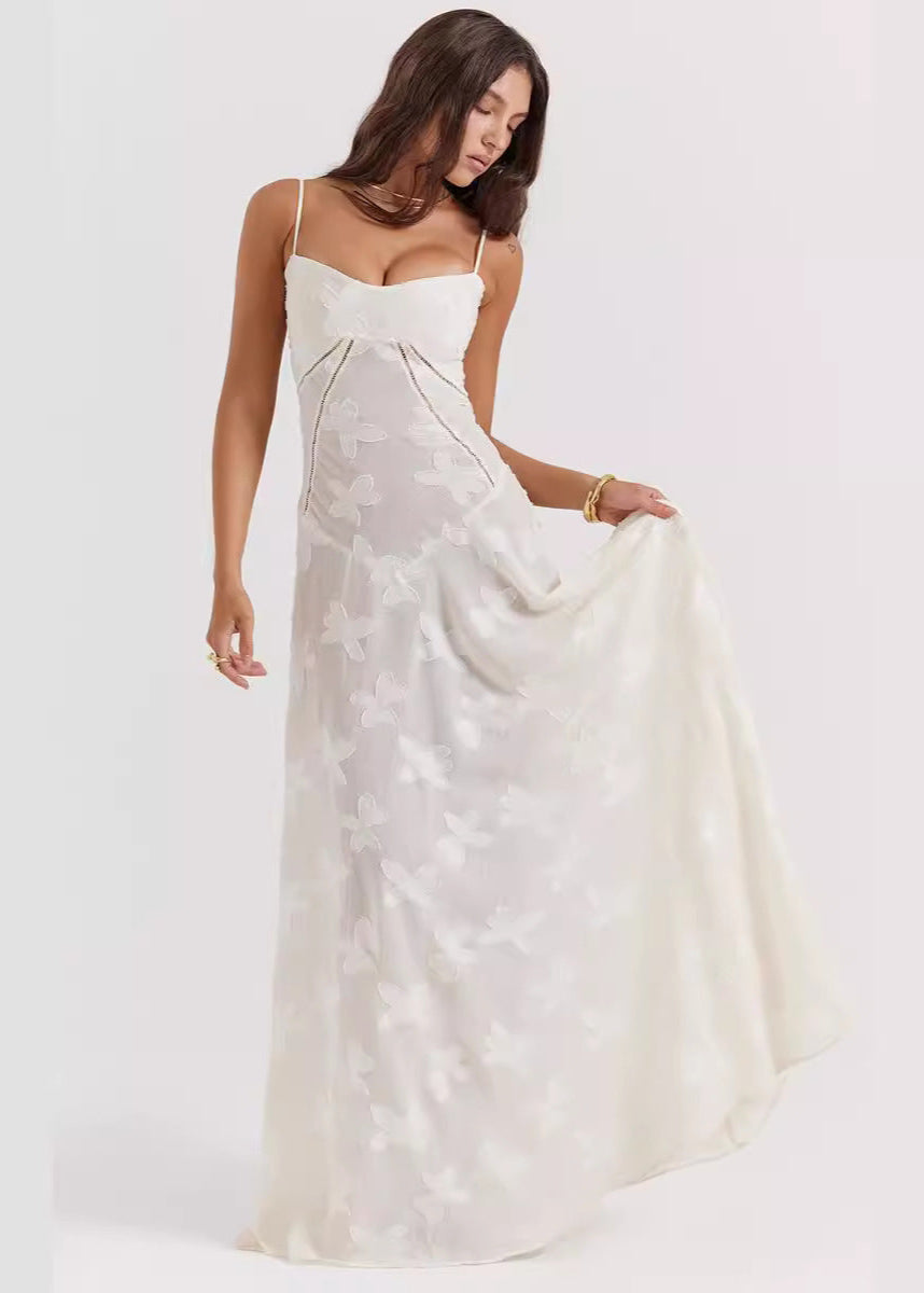 Celestine - Spaghetti Strap Floral Maxi Dress