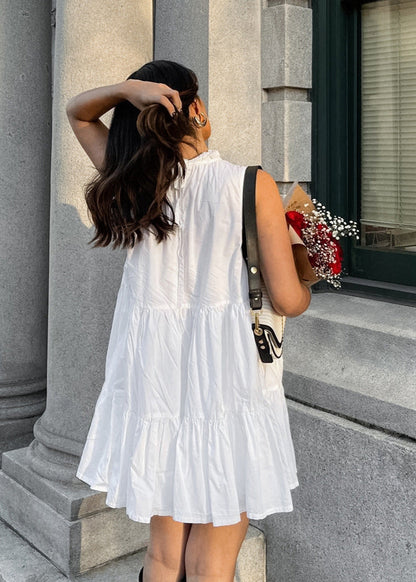 Camille - TieRed Sleeveless Mini Dress