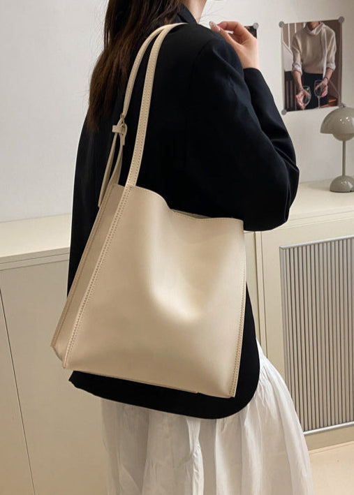 Carrera - Structured PU Leather Tote with Shoulder Strap