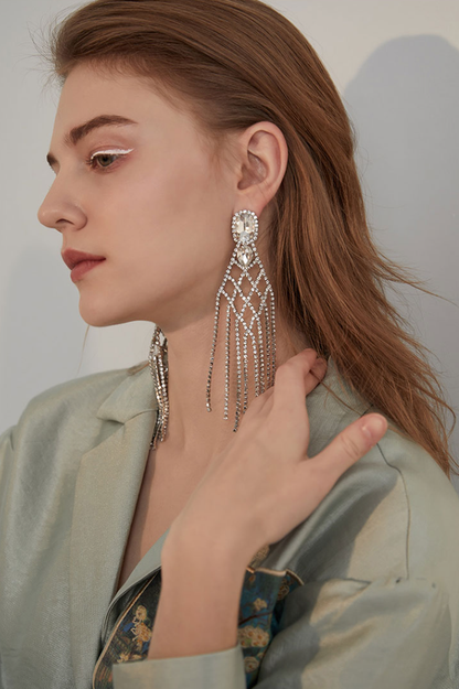Diamante Drop Earrings