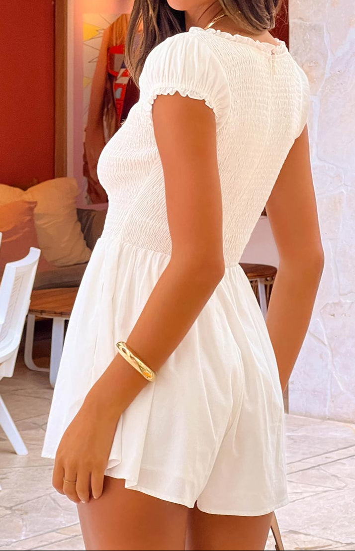 Robbia White Playsuit