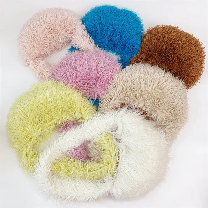 Bolso de hombro con pelo en forma de corazón estilo Harajuku para mujer, bandolera de piel sintética estilo punk Y2K, de gran tamaño