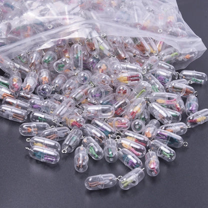 Resin Figurine Capsule Charm for DIY Jewelry Earrings Keychain Accessories