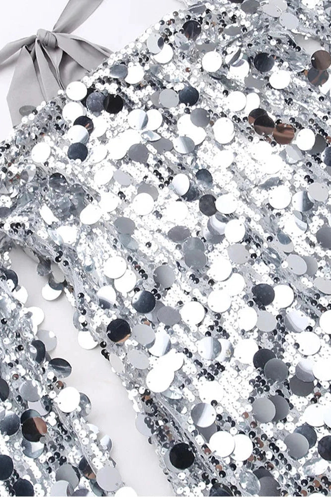 Slim Fit Mini Dress with Square Neck and Long Sleeves