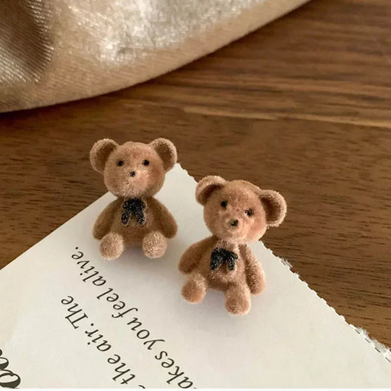 LIZAKOSHT Winter Pearl Bowknot Stud Earrings for Women Happy New Year Gift Jewelry