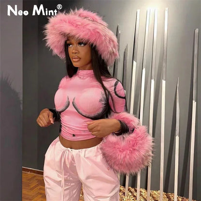 Bolso de mano estilo gótico punk de piel sintética de mapache con diseño de media luna, estilo Y2K, para mujer, estilo chic, estilo años 2000