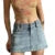2000s Aesthetic Denim Skirt y2k Women Grunge Harajuku Short Mini Jeans Skirt with Pockets Korean Fashion Streetwear