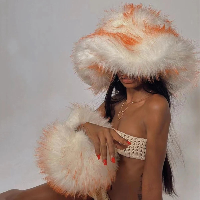 Bolso de mano estilo gótico punk de piel sintética de mapache con diseño de media luna, estilo Y2K, para mujer, estilo chic, estilo años 2000