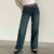 Women Y2K Wide Leg Denim Pants Baggy Low Waist Boyfriend Jeans Casual Vintage Loose Fit Jeans Trousers Cyber Grunge Streetwear