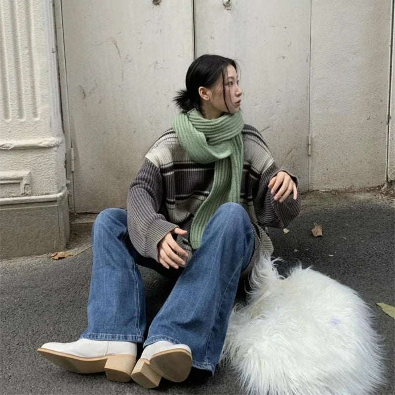 Bolso bandolera de gran capacidad de piel sintética de oveja de Mongolia para mujer, estilo Y2K, estilo Harajuku, esponjoso y peludo.