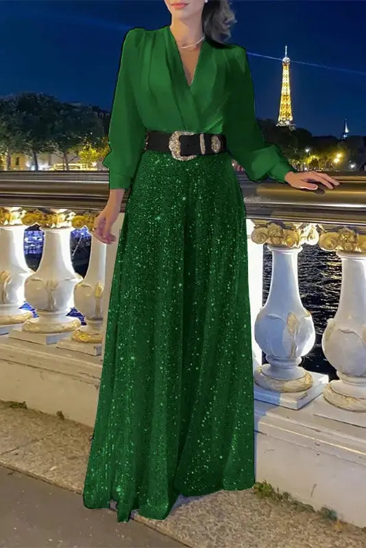 Nontium Sequins Maxi Dress