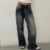Women Y2K Aesthetic Low Rise Baggy Jeans Loose Fit Boyfriend Straight Wide Leg Jeans Trendy Stretch Long Denim Pants Trousers