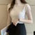 Womens Tops And Blouses Summer Short Sleeve Blouse Women Blusas Mujer De Moda  Turtleneck Knitted Blouse Shirt Tops