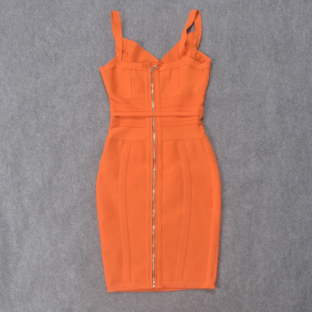 Glamorous Contouring Bandage Dress with Structured Style