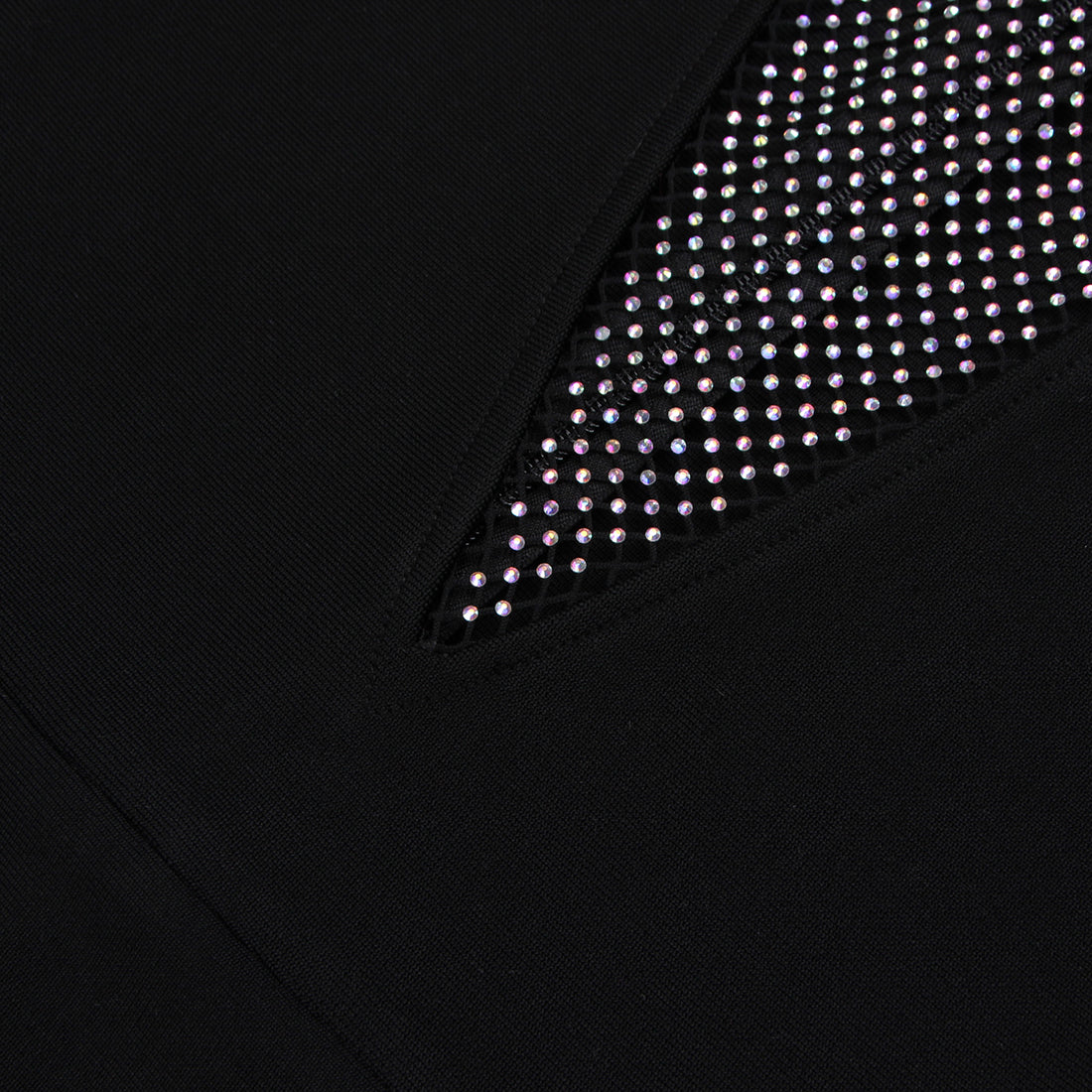 Dubai Bandage Dress with Rhinestones