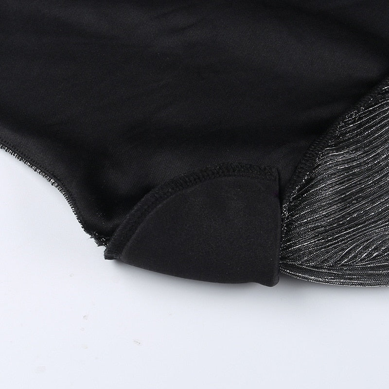 Phlia Sequin Long Sleeve Dress with Pleated Detail