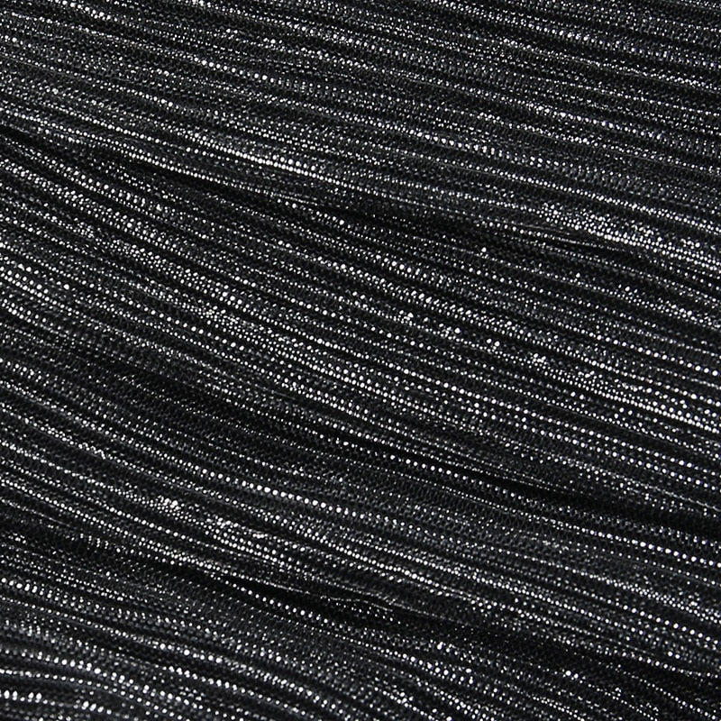 Phlia Sequin Long Sleeve Dress with Pleated Detail