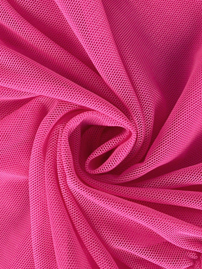 Scarlett Mesh Long Sleeve Dress with Cut Out Detail