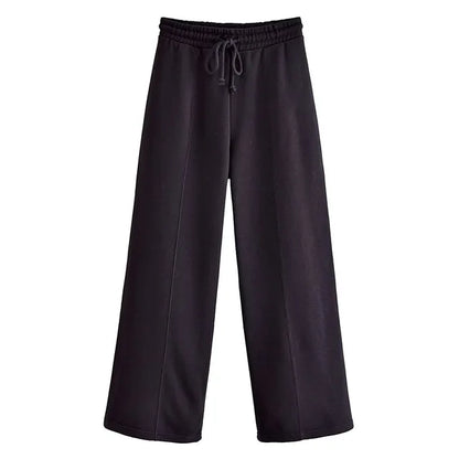 Conjuntos de pantalón con cordones para mujer, cárdigan informal holgado con cuello en V, pantalones deportivos de otoño e invierno de 2025, conjuntos de 2 piezas para mujer.