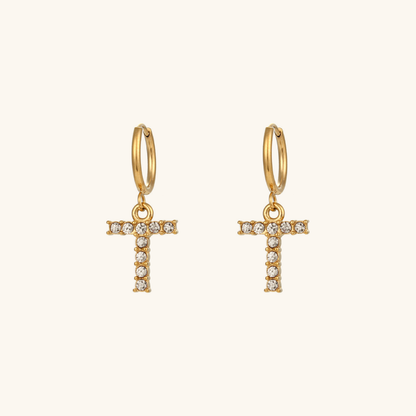 Aimee Initial Earrings