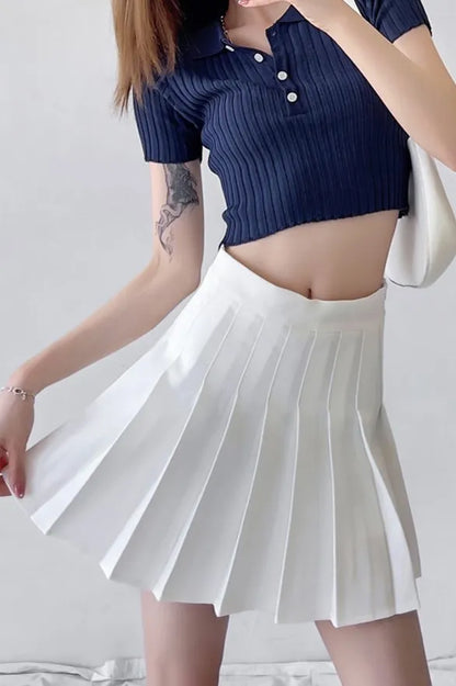 Talma Pleated Mini Skirt
