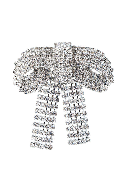 Pendientes de lazo con diamantes de imitación 