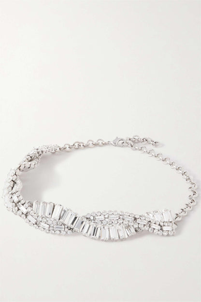 Collar envolvente con diamantes de imitación 