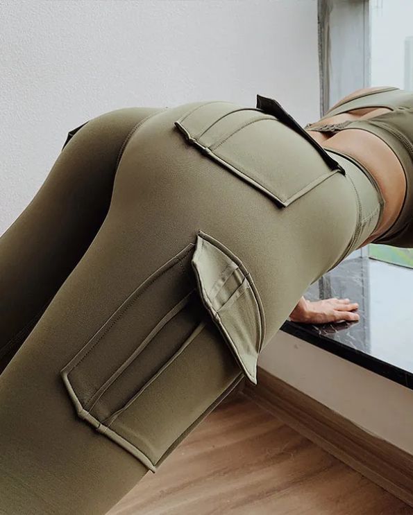 Stretch-fit Hip Leggings With Pockets Leggings