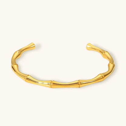 Zaria Bamboo Gold Cuff