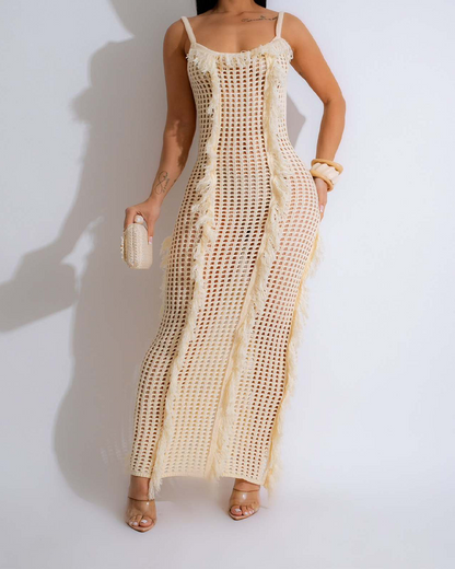 Fringed Knitted Dress