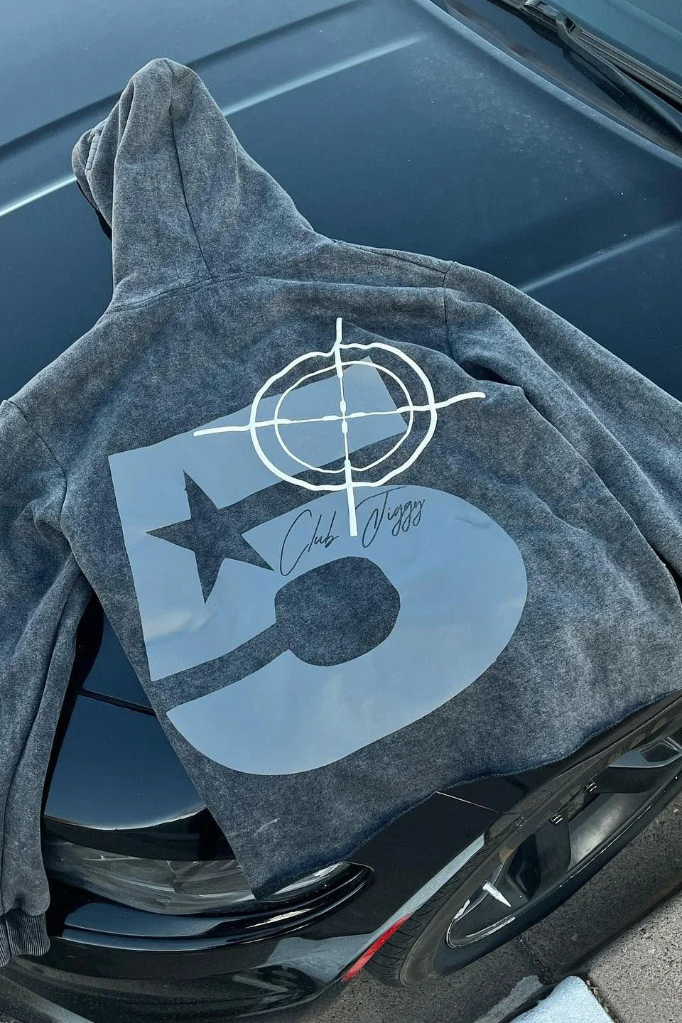 Graphic Print Oversized Hoodie