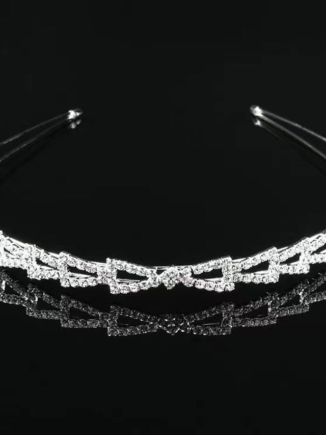 1PC Headbands Headband For Wedding Party Evening Birthday Drusy Imitation Pearl Rhinestone Alloy 1 2 3 for Women