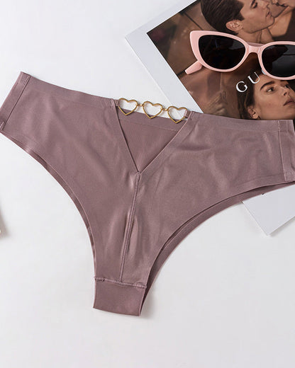 Ice Silk Nude Seamless T-Shaped Briefs