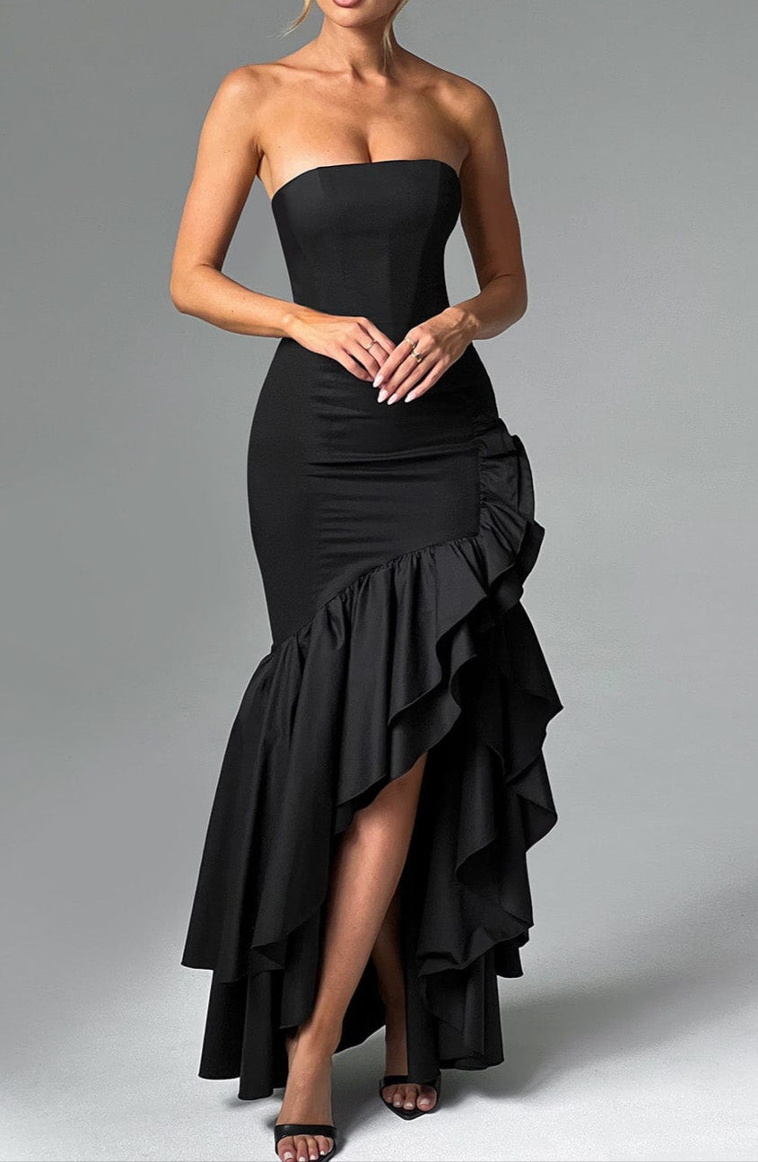 Rebeca Maxi Dress-Black