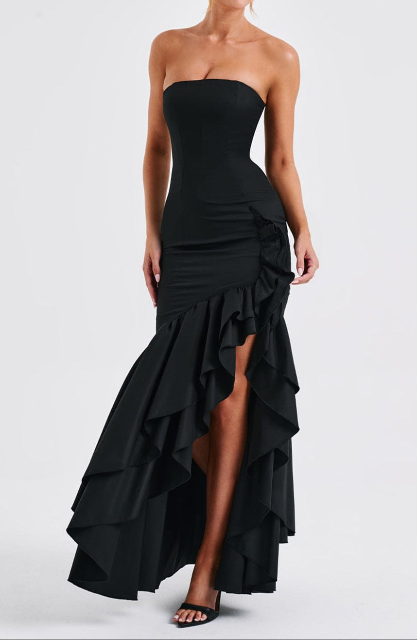 Rebeca Maxi Dress-Black
