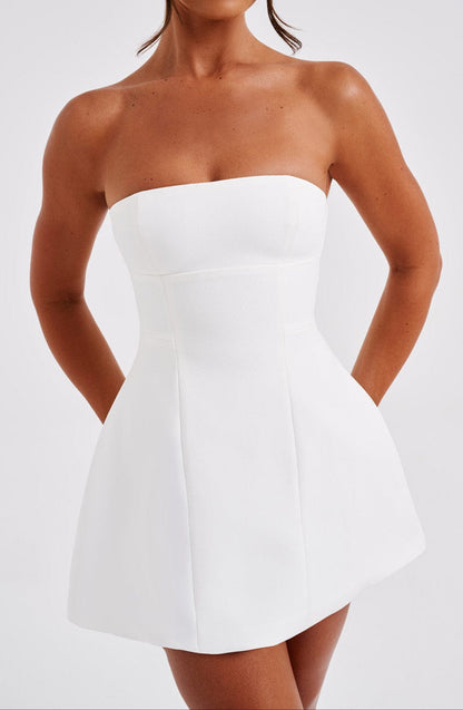 Africa Mini Dress - Ivory