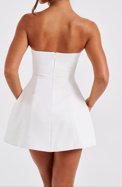 Africa Mini Dress - Ivory