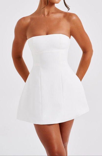 Africa Mini Dress - Ivory